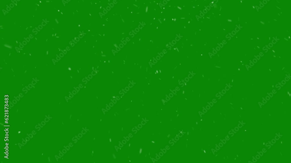 Falling Snow Overlay on Green Background. Winter Animation with Chroma Key. 4K Resolution. Falling Snow Overlay on Green Background. Winter Animation with Chroma Key. 4K Resolution.