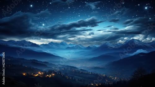 Celestial Magic Ursa Major, Cassiopeia, and Scorpio in a Starry Night Sky over a Rural Hilltop in Romania