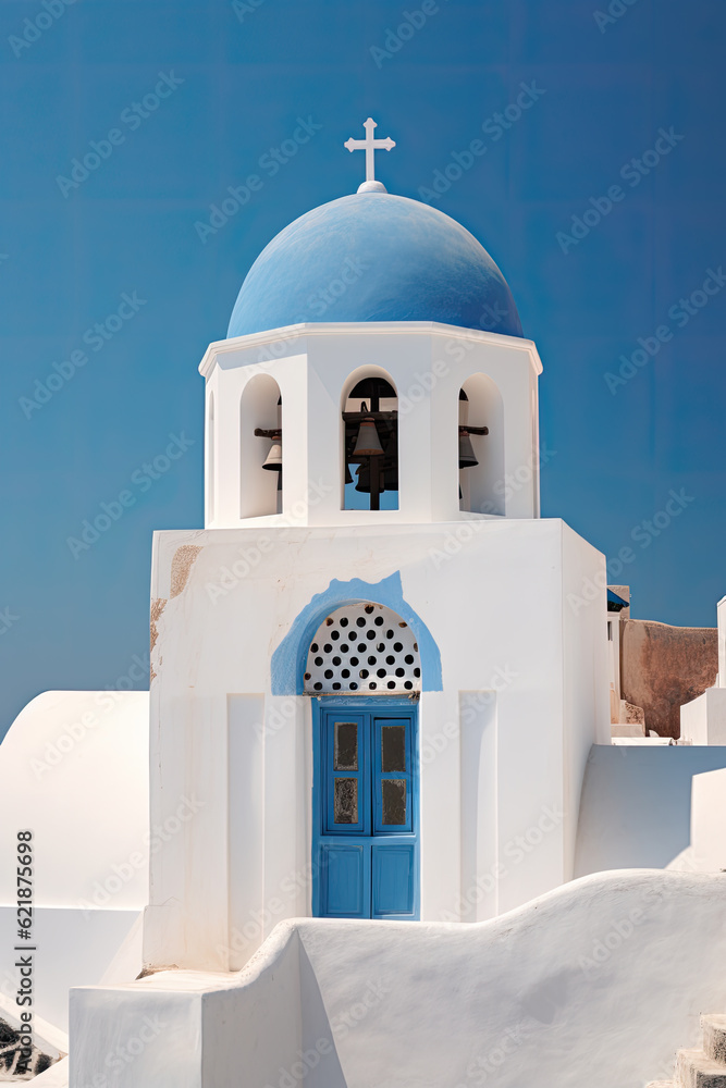 imaginary view to Fira town on Santorini island, Greece. Incredibly romantic sunrise on Santorini. Island of lovers imaginary view to Fira town on Santorini island, Greece. Incredibly romantic sunrise on Santorini. Island of lovers