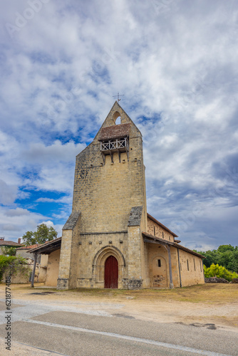 Eglise Saint-Andre de Lucmau, Gironde departement, Aquitaine, France