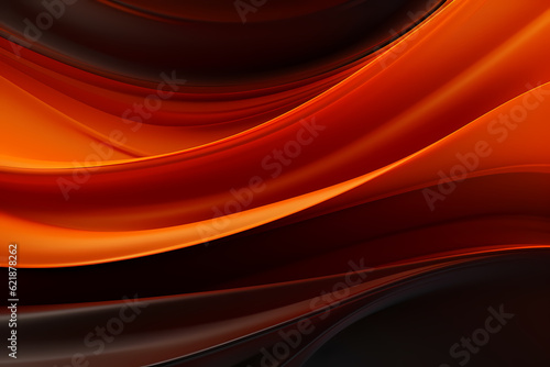 Abstract Orange curve shapes background. luxury wave. Smooth and clean subtle texture creative design. Suit for poster, brochure, presentation, website, flyer. vector abstract design element