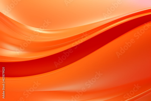 Abstract Orange curve shapes background. luxury wave. Smooth and clean subtle texture creative design. Suit for poster, brochure, presentation, website, flyer. vector abstract design element