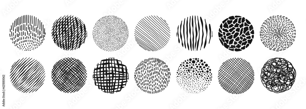 Abstract grunge halftone hand drawn textures set. Lines, dots, spots etc. Vector illustration Abstract grunge halftone hand drawn textures set. Lines, dots, spots etc. Vector illustration