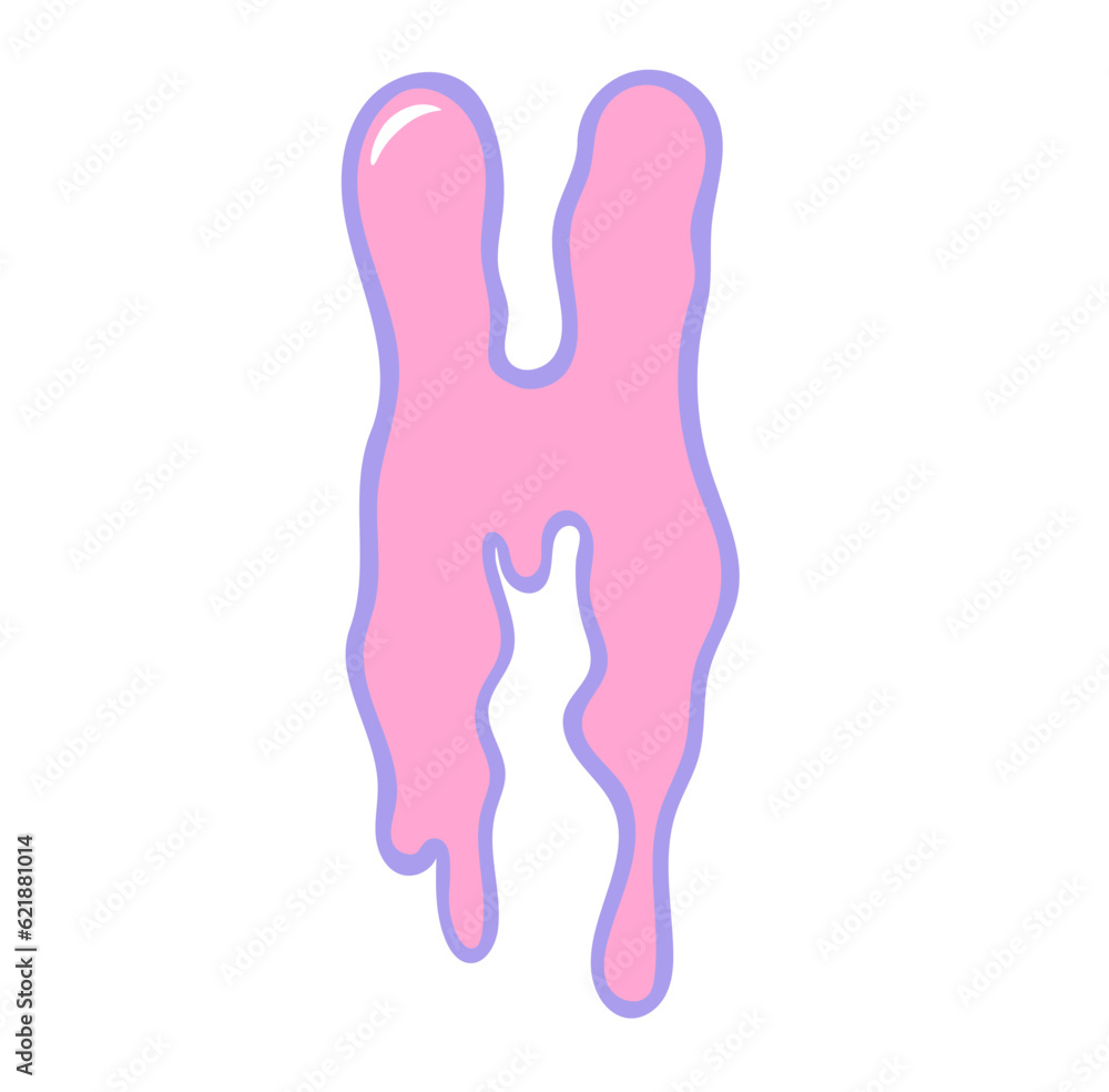 Creepy cute pastel goth halloween dripping alphabet letter Creepy cute pastel goth halloween dripping alphabet letter