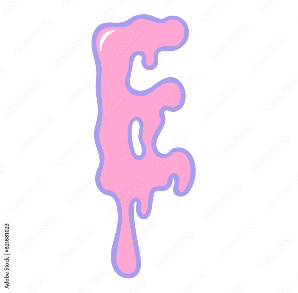 Creepy cute pastel goth halloween dripping alphabet letter Creepy cute pastel goth halloween dripping alphabet letter
