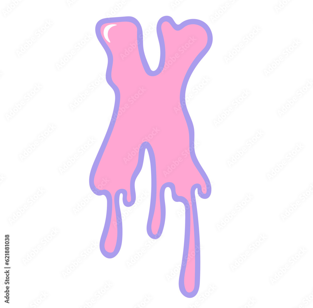 Creepy cute pastel goth halloween dripping alphabet letter Creepy cute pastel goth halloween dripping alphabet letter