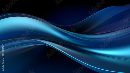 Abstract Dark Blue curve shapes background. luxury wave. Smooth and clean subtle texture creative design. Suit for poster  brochure  presentation  website  flyer. vector abstract design element