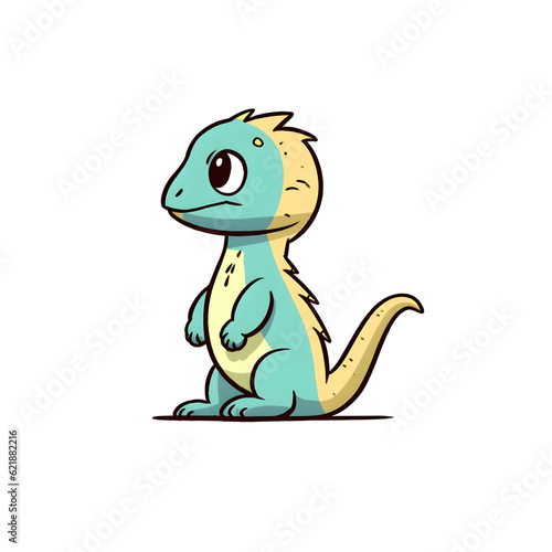 a cartoon of a lizard