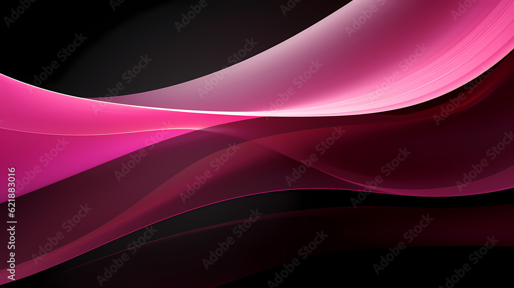 Fototapeta premium Abstract Pink curve shapes background. luxury wave. Smooth and clean subtle texture creative design. Suit for poster, brochure, presentation, website, flyer. vector abstract design element