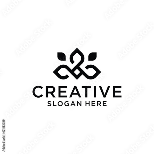 Letter a Luxury Beauty Cosmetics Logo design concept