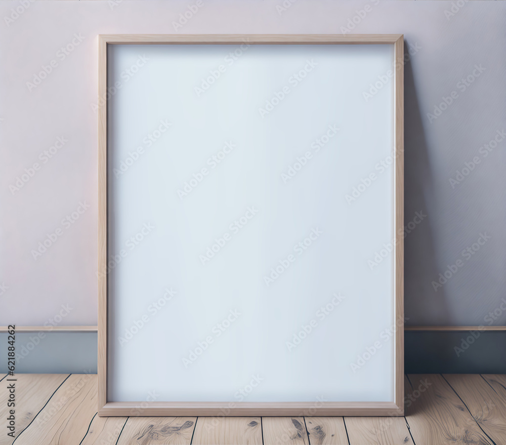 Blank Mock-up poster frame in a home interior. Nature concept Mock Up design template with picture frame for presentation or preview images. Ai Generated. Blank Mock-up poster frame in a home interior. Nature concept Mock Up design template with picture frame for presentation or preview images. Ai Generated.