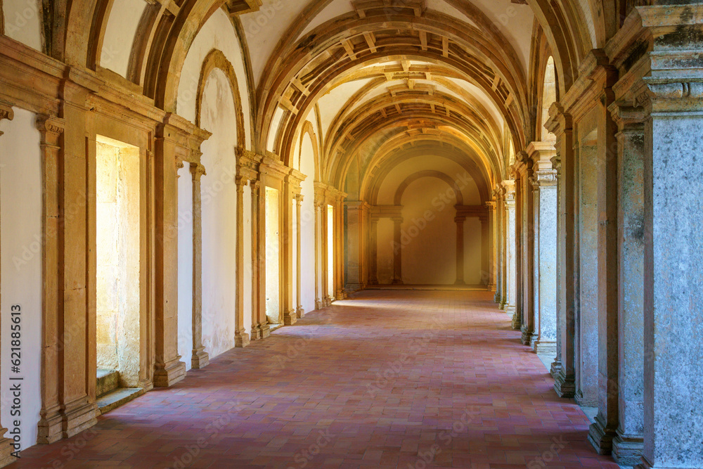 convent interior corridor with interior archways