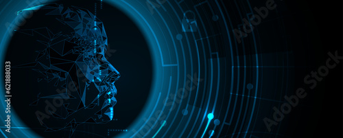 Conceptual technology illustration of artificial intelligence