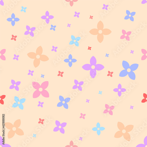 Wallpaper Mural Floral vector background texture design, textile, stationery, wrapping paper, veil. Flowers vector illustration floral background. Torontodigital.ca