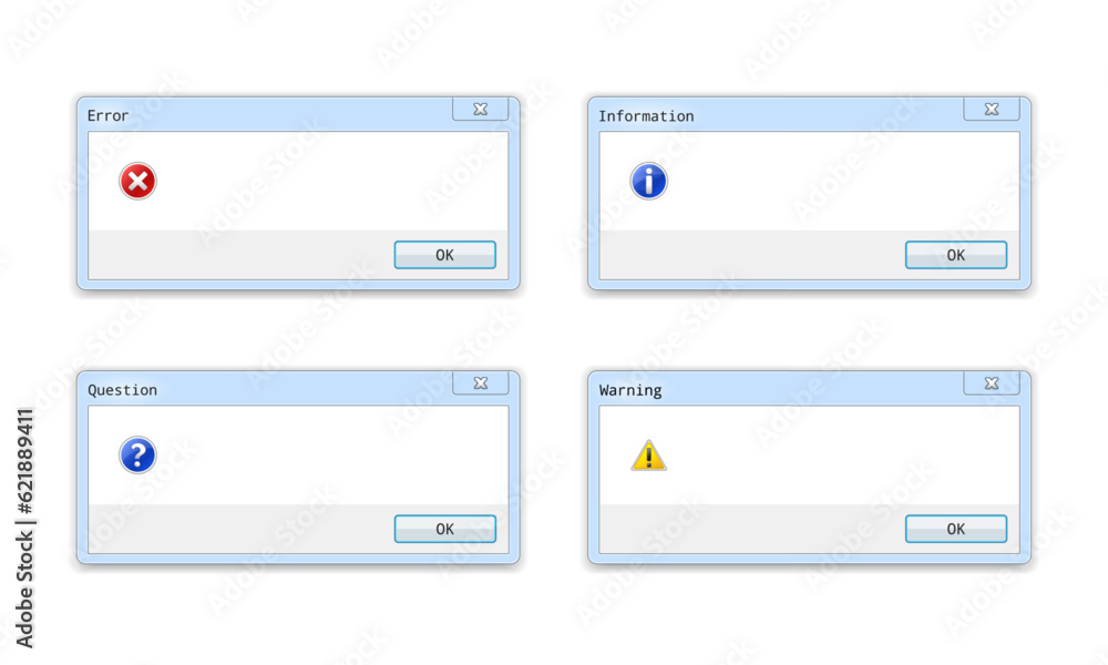 System information message. Vector Illustration. System information message. Vector Illustration.