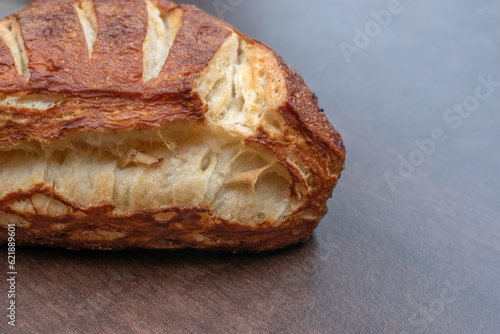 Fresh baked puff lye corner bread photo