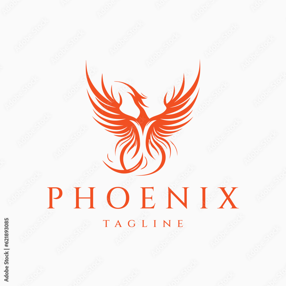 Phoenix logo design vector illustration Phoenix logo design vector illustration