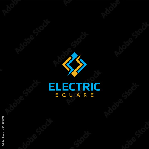 Electrical modern technology logo design. Lightning power energy logo. Vector template