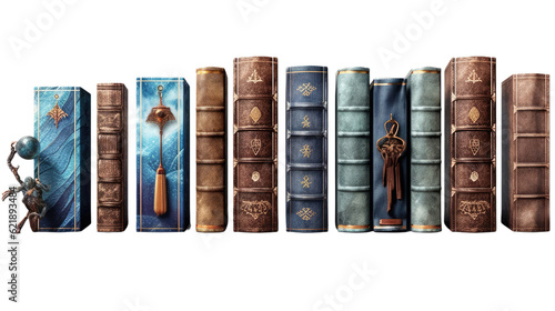 Obraz na płótnie A row of vintage magic books w salonie