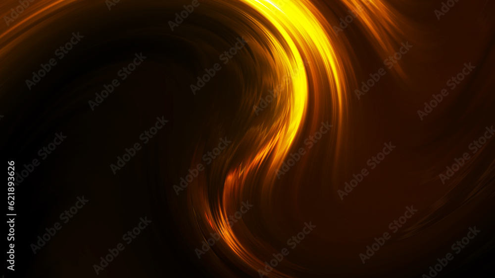 Abstract shiny color gold wave design element on dark background. Abstract shiny color gold wave design element on dark background.