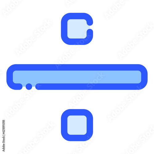 divide icon in bluetone style