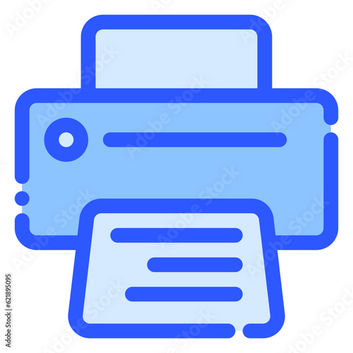 printer icon in bluetone style