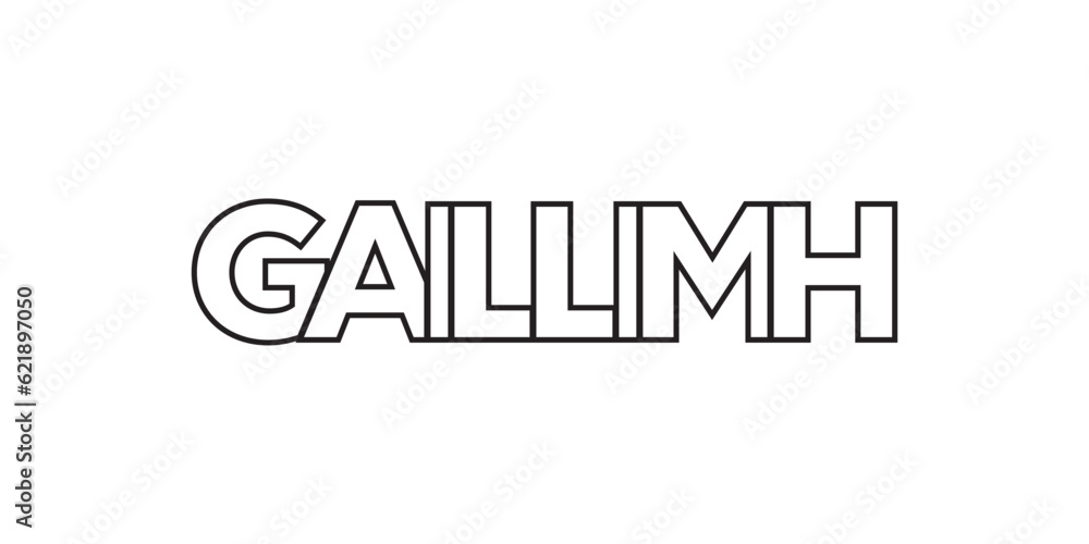 Gaillimh in the Ireland emblem. The design features a geometric style, vector illustration with bold typography in a modern font. The graphic slogan lettering. Gaillimh in the Ireland emblem. The design features a geometric style, vector illustration with bold typography in a modern font. The graphic slogan lettering.