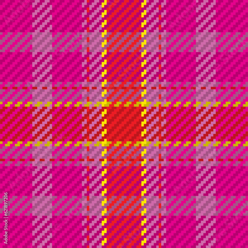 Seamless pattern of scottish tartan plaid. Repeatable background with check fabric texture. Vector backdrop striped textile print.
