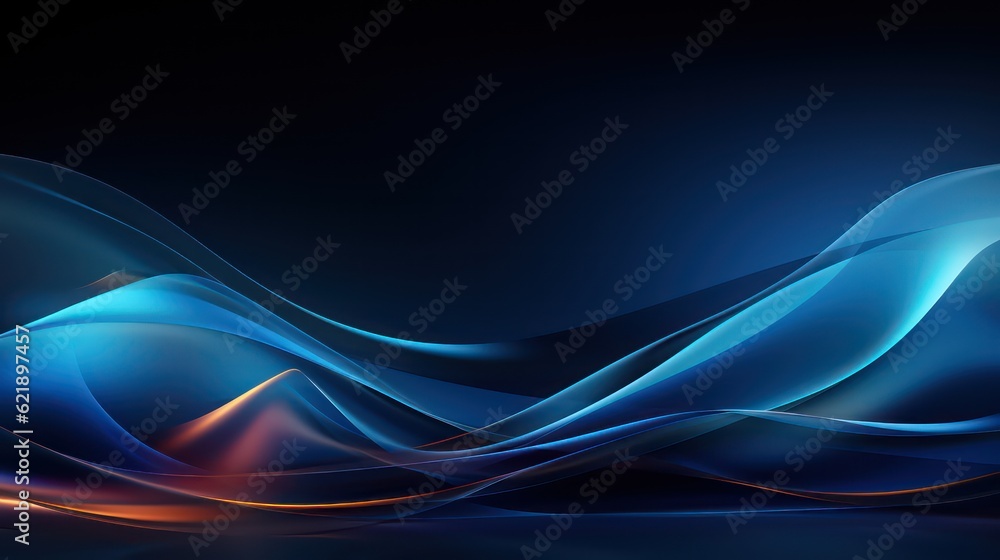 Obraz premium Dark Blue Background for Engaging Presentation Slides
