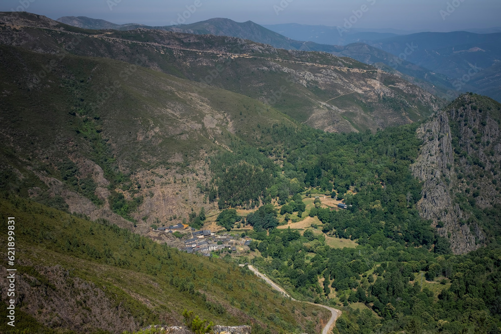 The Old Settlement in the gorge of the northern Portuguese mountains The Old Settlement in the gorge of the northern Portuguese mountains