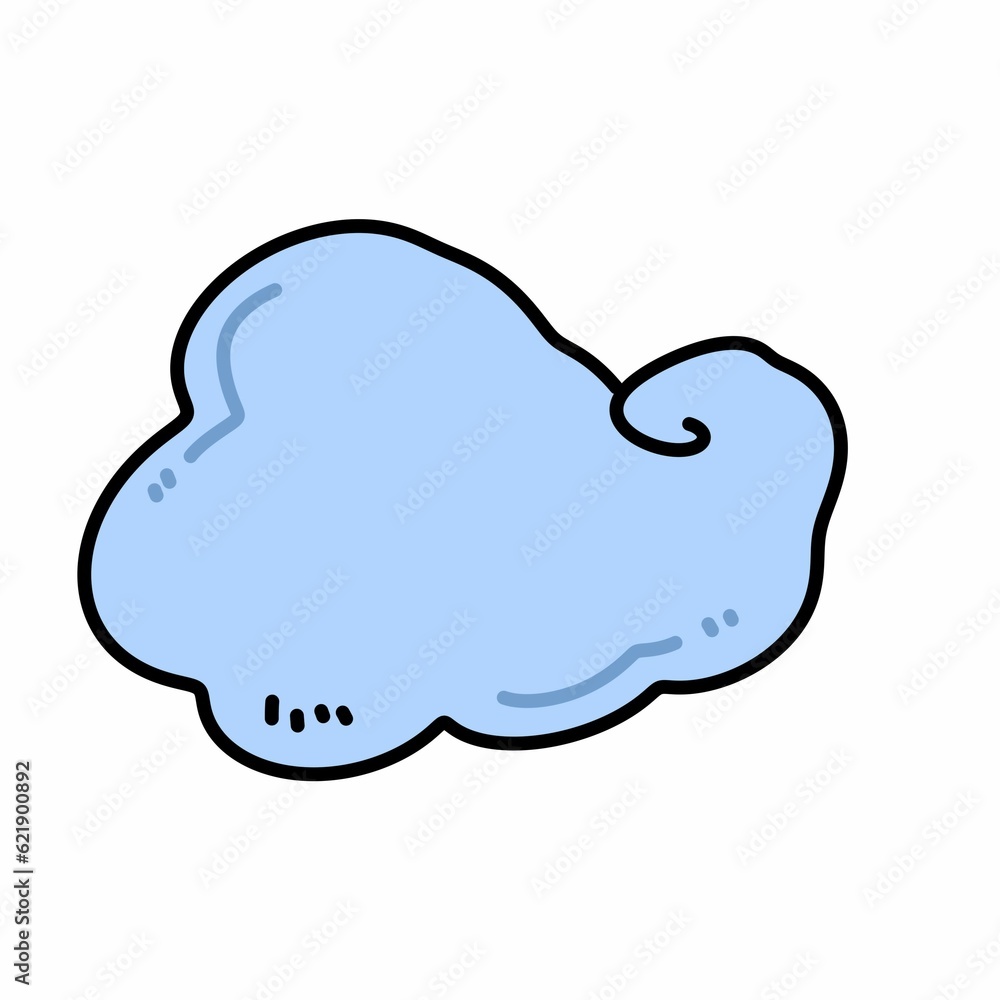 hand drawn cartoon doodle style of a cloud hand drawn cartoon doodle style of a cloud
