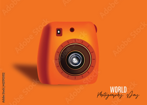 Instax Camera Illustration For World Photography Day