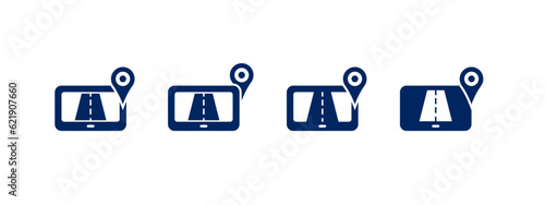 smart navigator icon vector illustration. navigator icon concept.