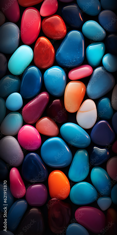 red and white pebbles red and white pebbles