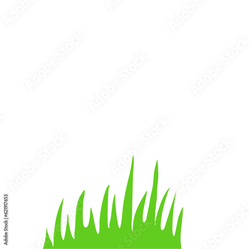 Crested Grass And Seamless Horizontal Green Grass Vector