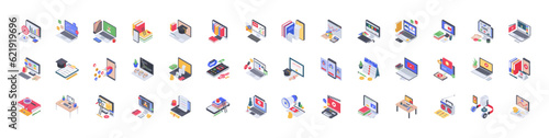 Webinar and Podcast icon collection. Containing audio, microphone, record, podcasting, broadcasting and entertainment icons. Solid icon set. Vector illustration.
