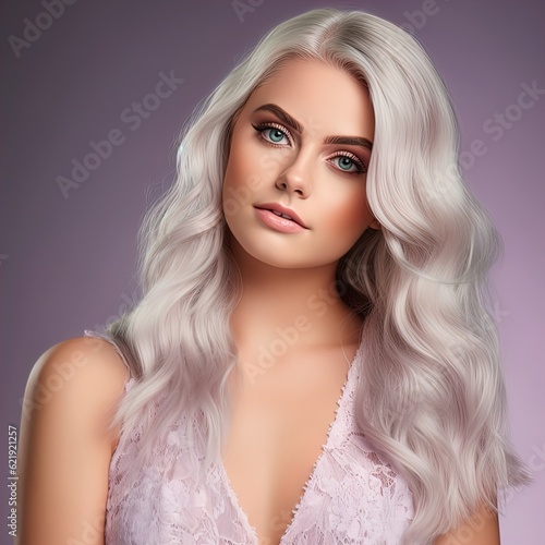 Gorgeous blond woman with amazing hair. Great for articles about beauty, hair fashion, salon, cosmetics, skin care, hair care, hair products, fashion, trends, grooming etc. 