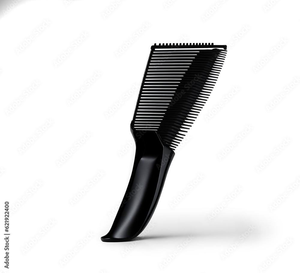 Black Comb isolated on White Background Black Comb isolated on White Background