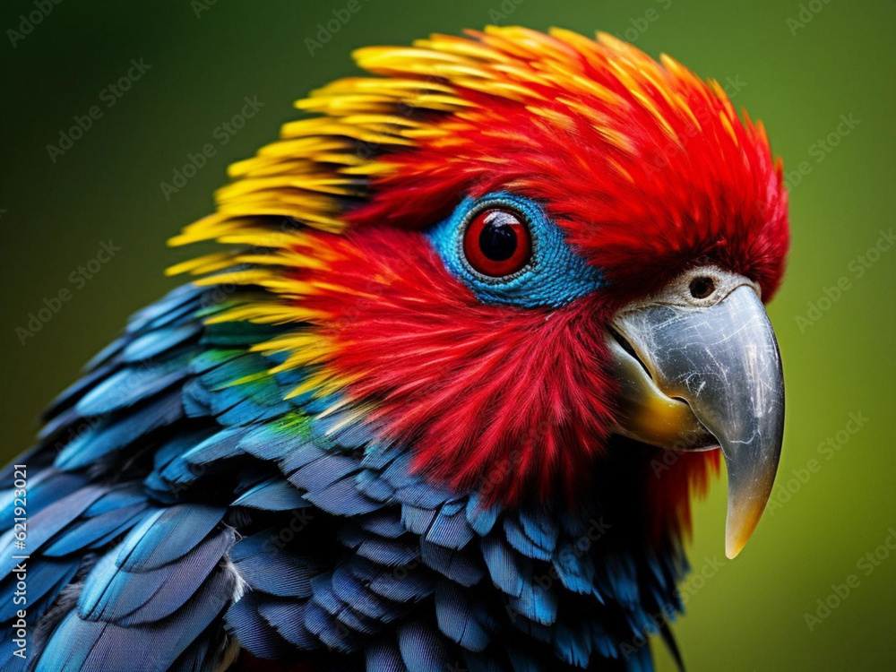 Fototapeta premium blue and yellow macaw