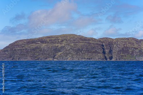 Ardnamurchan Peninsula in Scotland seen from the water 