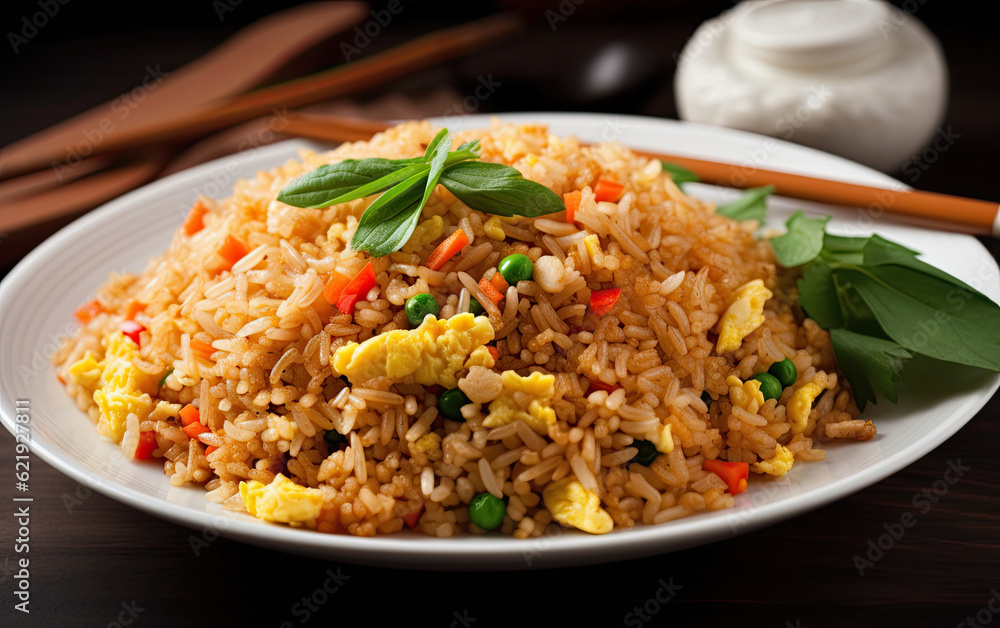 egg fried rice and vegetables egg fried rice and vegetables