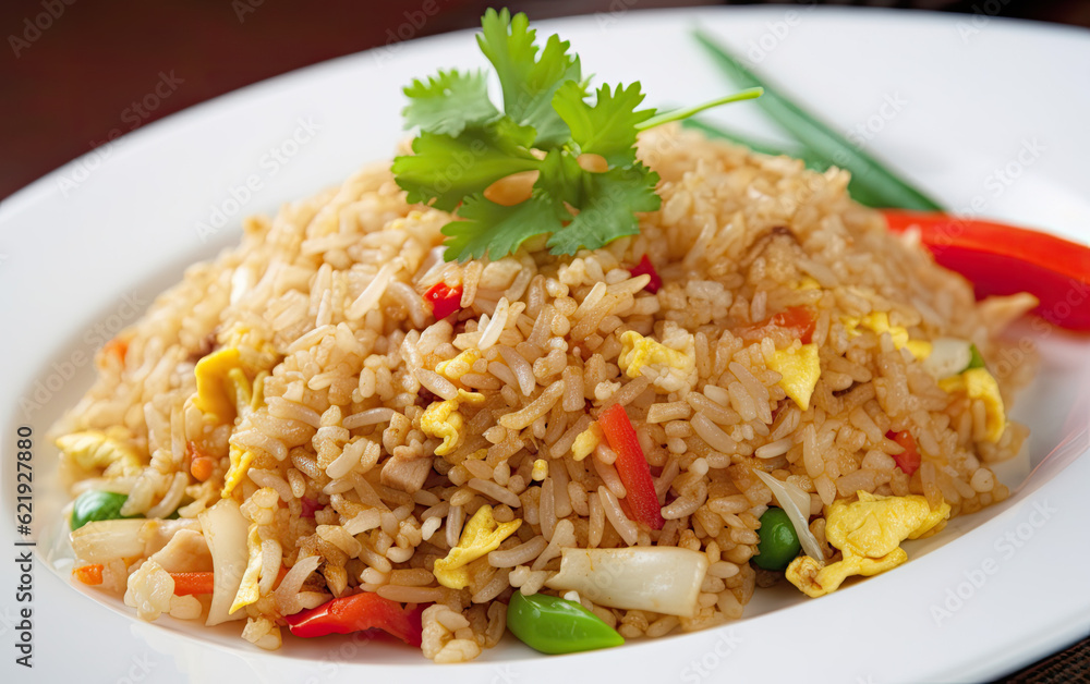 egg fried rice and vegetables egg fried rice and vegetables