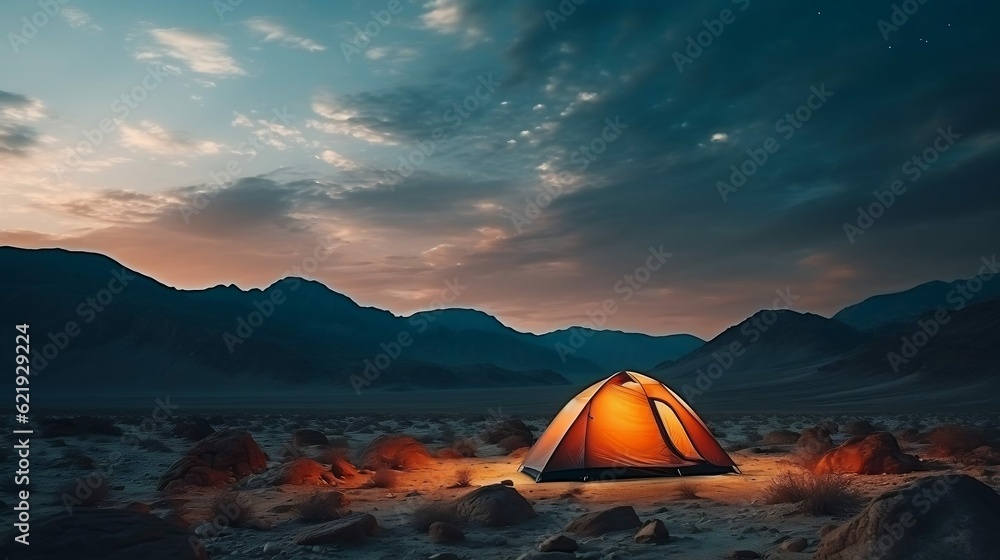 Adventurous camping in the beautiful desert.cool wallpaper	