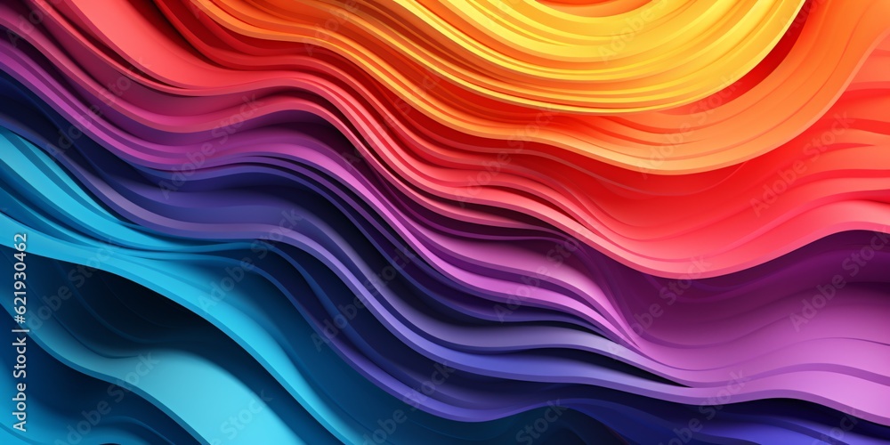 Colorful 3D Abstract Background: Vibrant Visuals