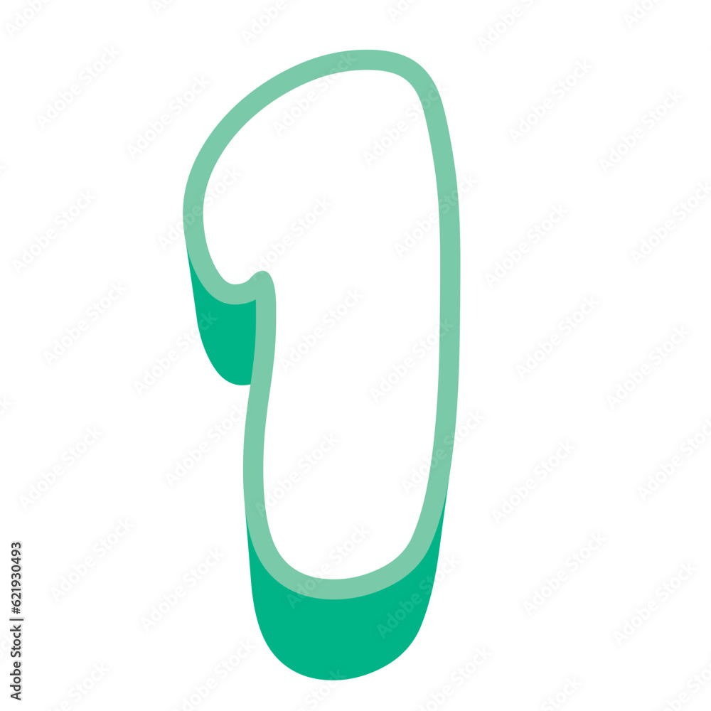 Number hand draw pastel color