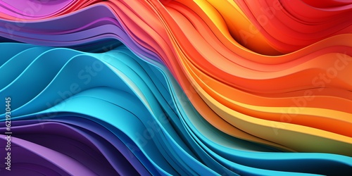 Colorful 3D Abstract Background: Vibrant Visuals