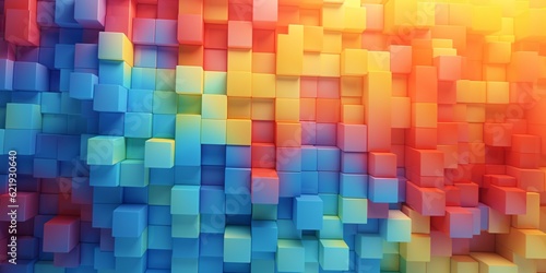 Colorful 3D Abstract Background  Vibrant Visuals