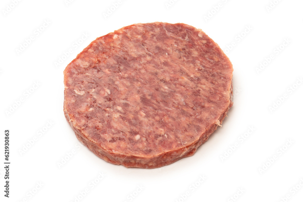 Raw minced beef isolated on white background. Raw minced beef isolated on white background.