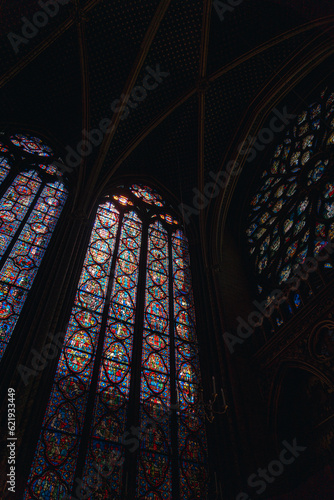 Sainte-Chapelle Beautiful Stained Glass Photo