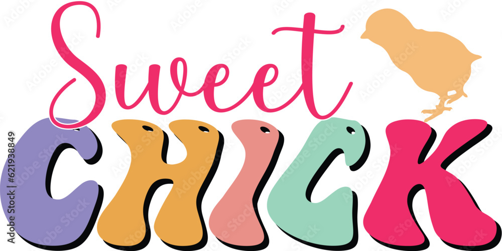 Naklejka premium Retro Easter SVG